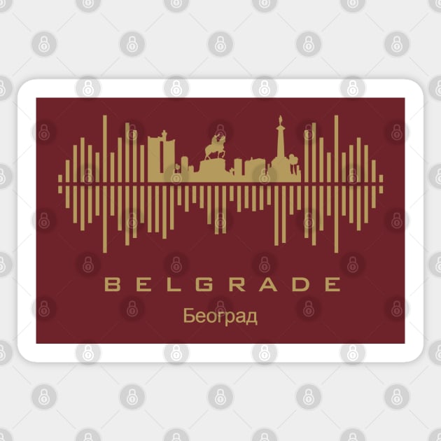 Belgrade (Београд) Soundwave Sticker by blackcheetah